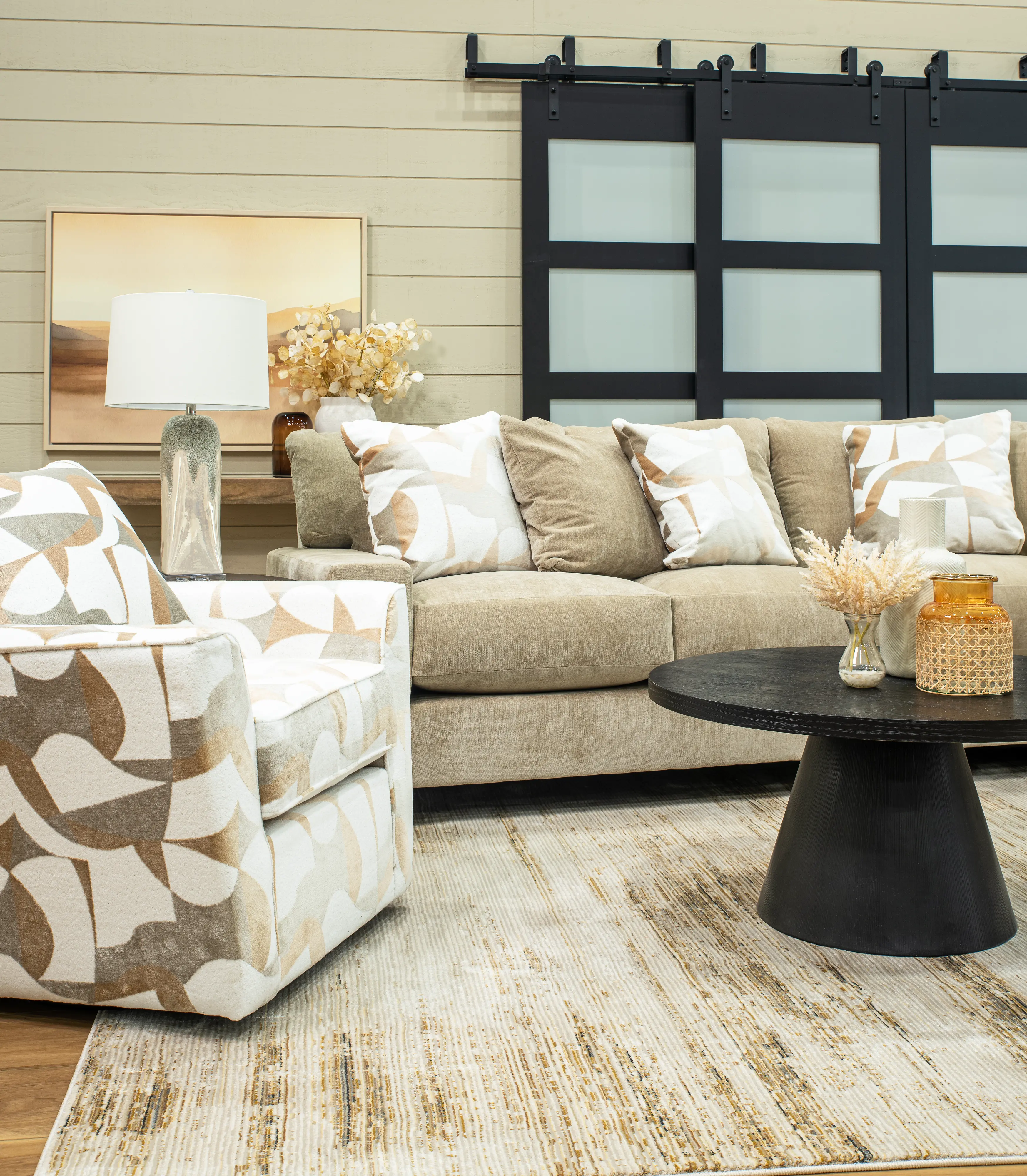 PLLCHA Valderrama White and Brown Accent Chair-10