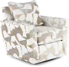 PLLCHA Valderrama White and Brown Accent Chair