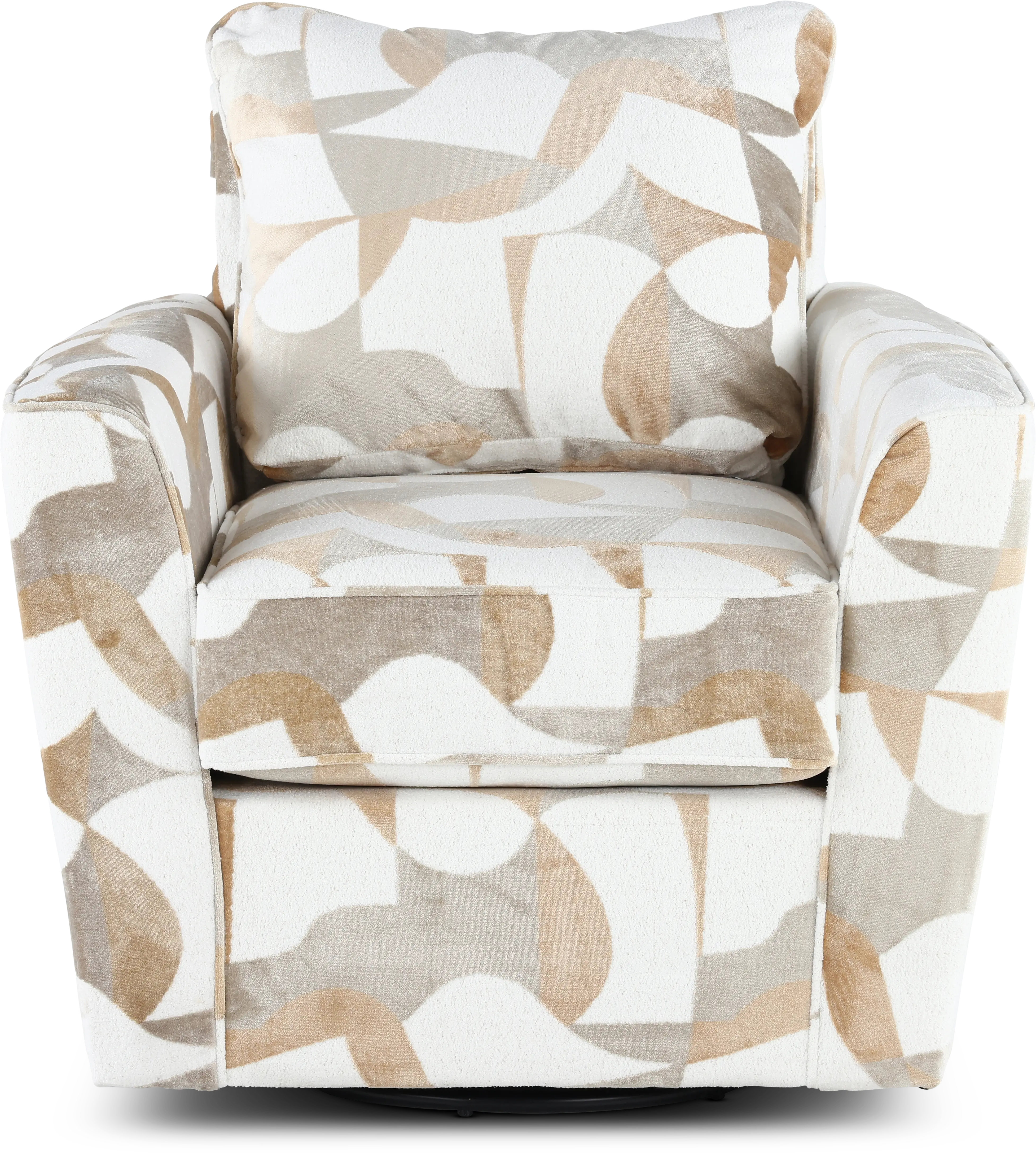 PLLCHA Valderrama White and Brown Accent Chair-4