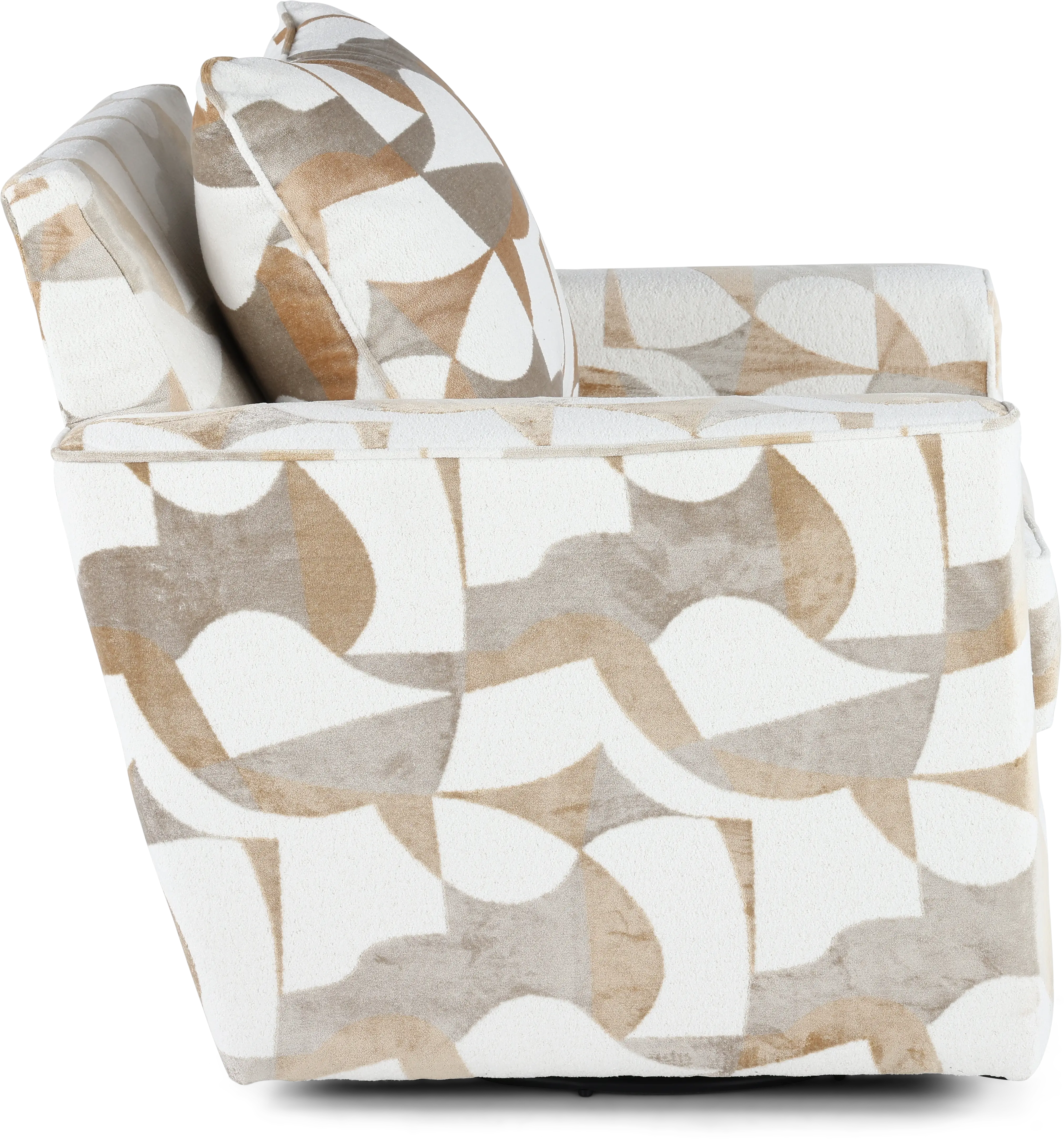 PLLCHA Valderrama White and Brown Accent Chair-6