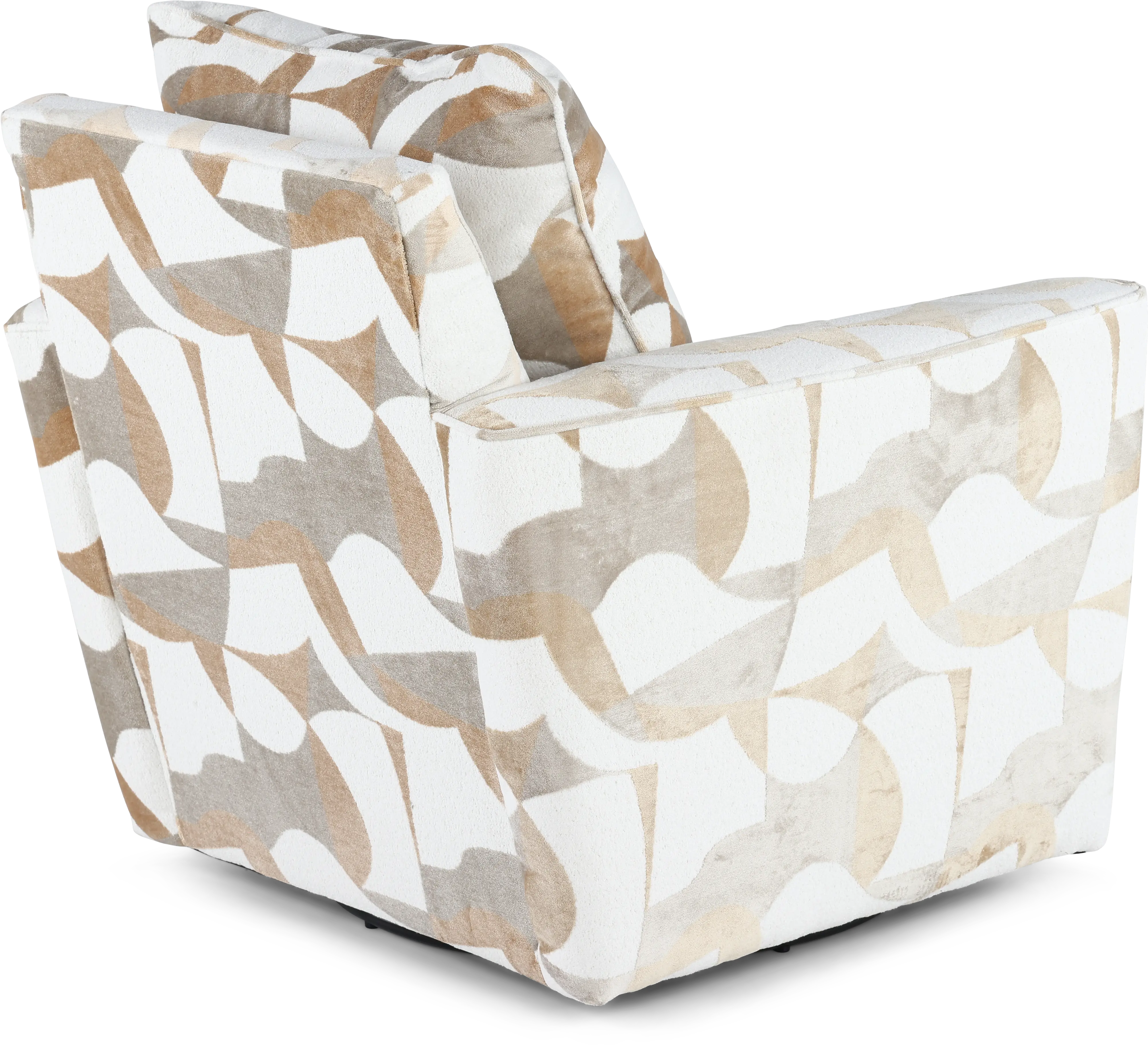 PLLCHA Valderrama White and Brown Accent Chair-7