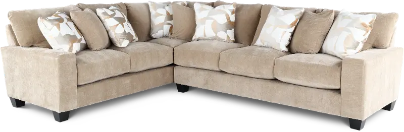 Valderrama Khaki 2 Piece Sectional