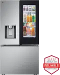 LF26C6360S LG 25.5 Cu Ft MAX™ French Door Refrigerator - Counter Depth Stainless Steel