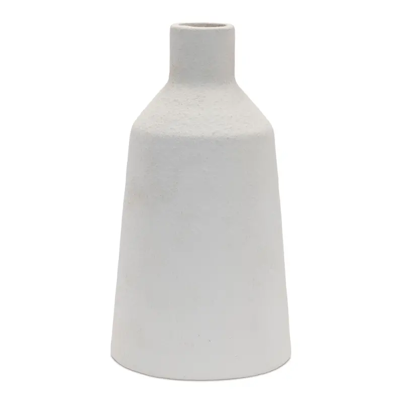 White Stoneware Vase