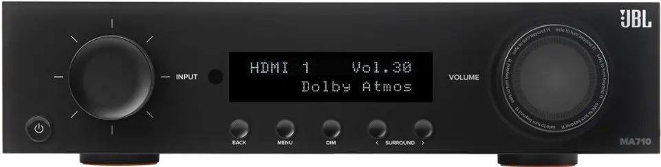 JBLMA710BLKAM JBL MA710 7.2ch HDR AV Receiver - Black-6