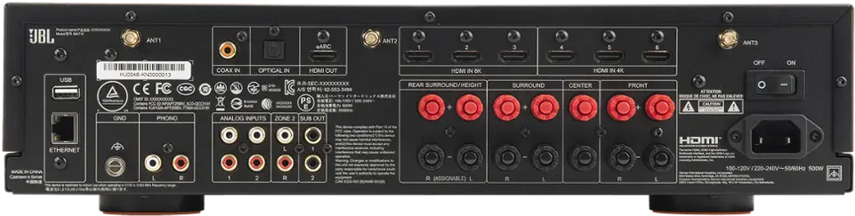 JBLMA710BLKAM JBL MA710 7.2ch HDR AV Receiver - Black-8