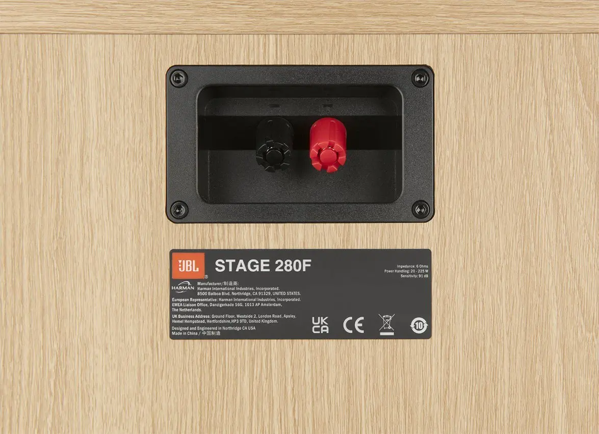 JBL280FWHT JBL Stage2 280F 2.5-Way Dual 8 Floorstanding Loudspeaker - Each - Latte-12