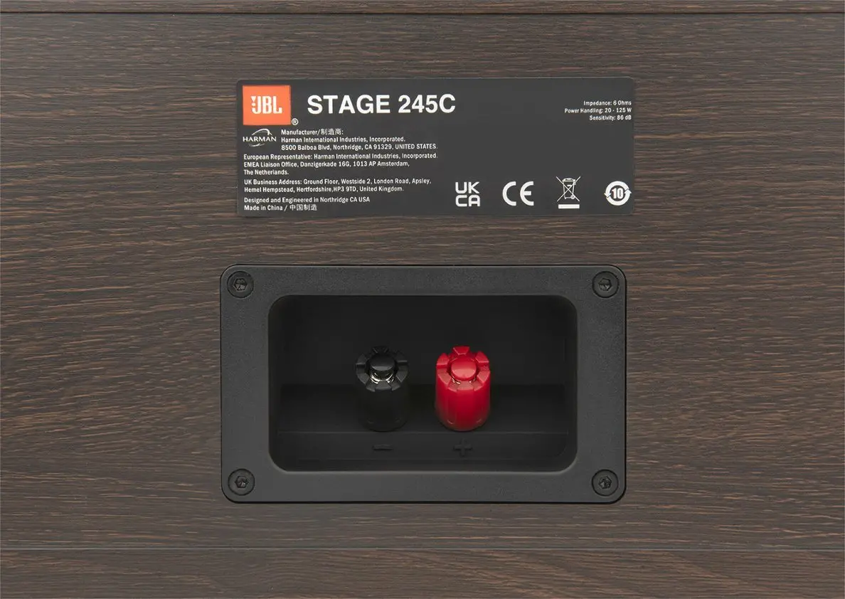 JBL245CBLK JBL Stage2 245C 2.5-Way Quad 4.5 Center Channel Loudspeaker - Espresso-10