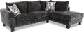 Fandango Charcoal Gray 2 Piece Sectional