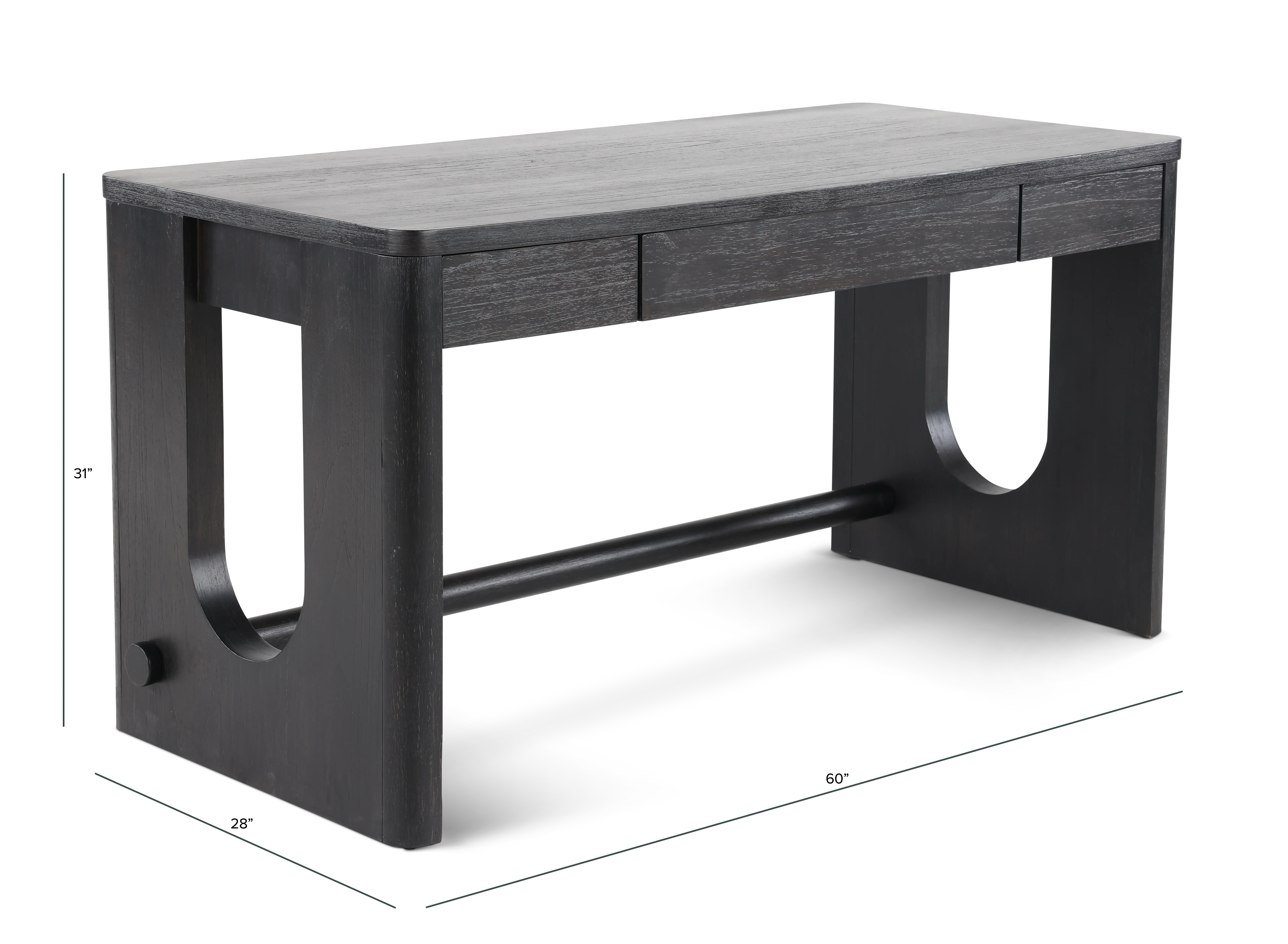 Sloane Black Writing Desk-3