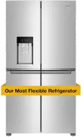 WRQC7836RZ Whirlpool 19.14 Cu Ft 4-Door Flex Refrigerator - Stainless Steel