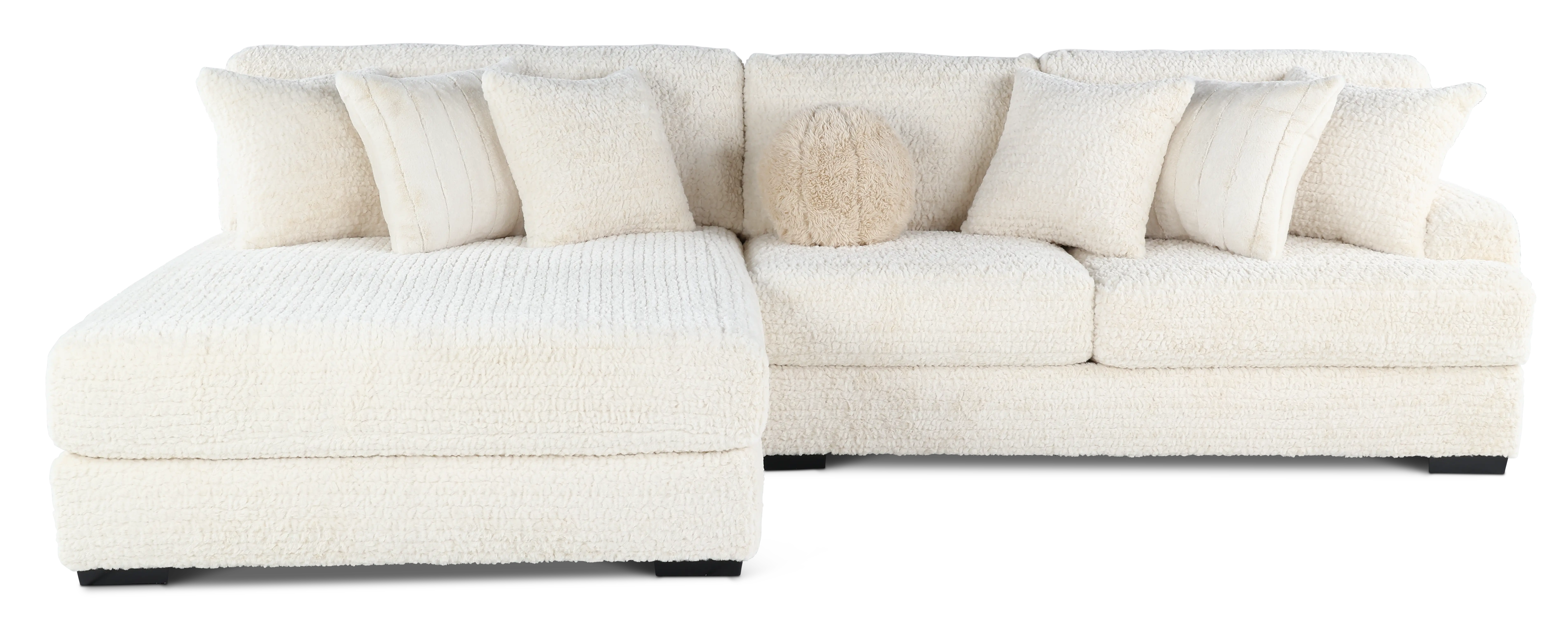 Hendrix Ivory 2 Piece Sectional with Double Chaise-1