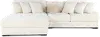 Hendrix Ivory 2 Piece Sectional with Double Chaise