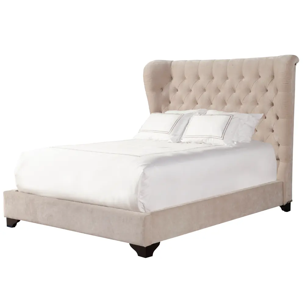 Chloe Natural King Upholstered Bed-11