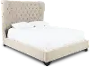 Chloe Natural King Upholstered Bed