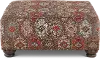Laramie Red and Brown Accent Ottoman