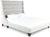 Jacob Gray Queen Upholstered Bed
