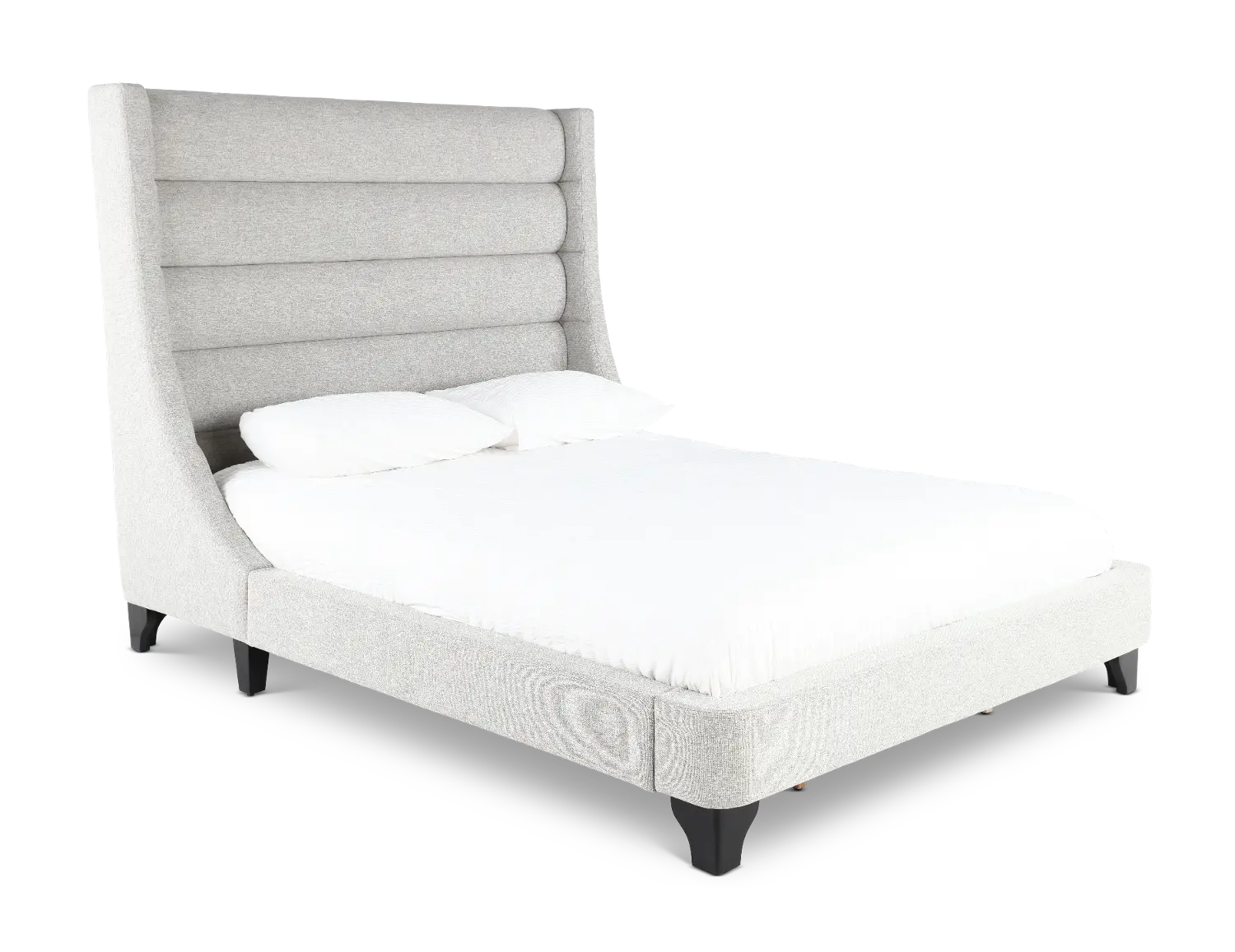 Jacob Gray Queen Upholstered Bed-1