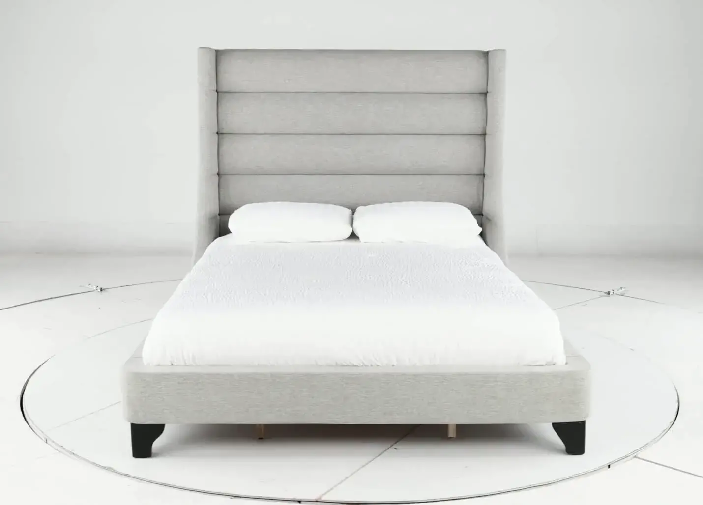 Jacob Gray Queen Upholstered Bed-5