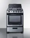 Summit 24  Electric Coil Range - Stainless Steel