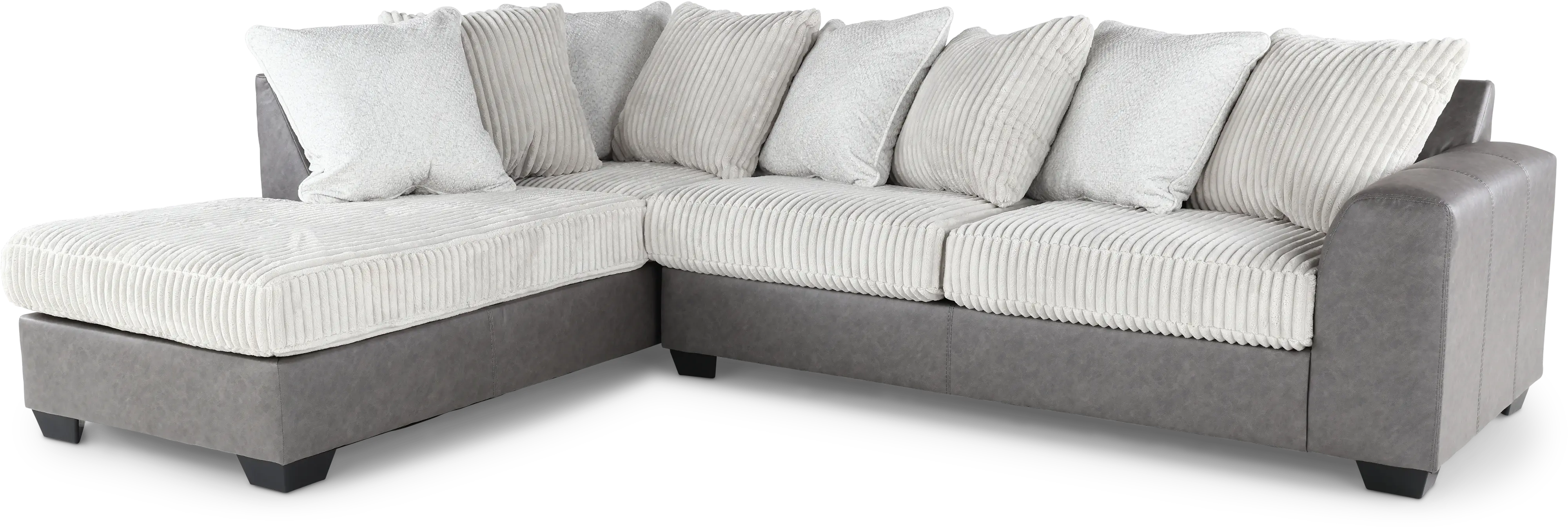 Clairette Two-Tone Gray 2 Piece Sectional-1