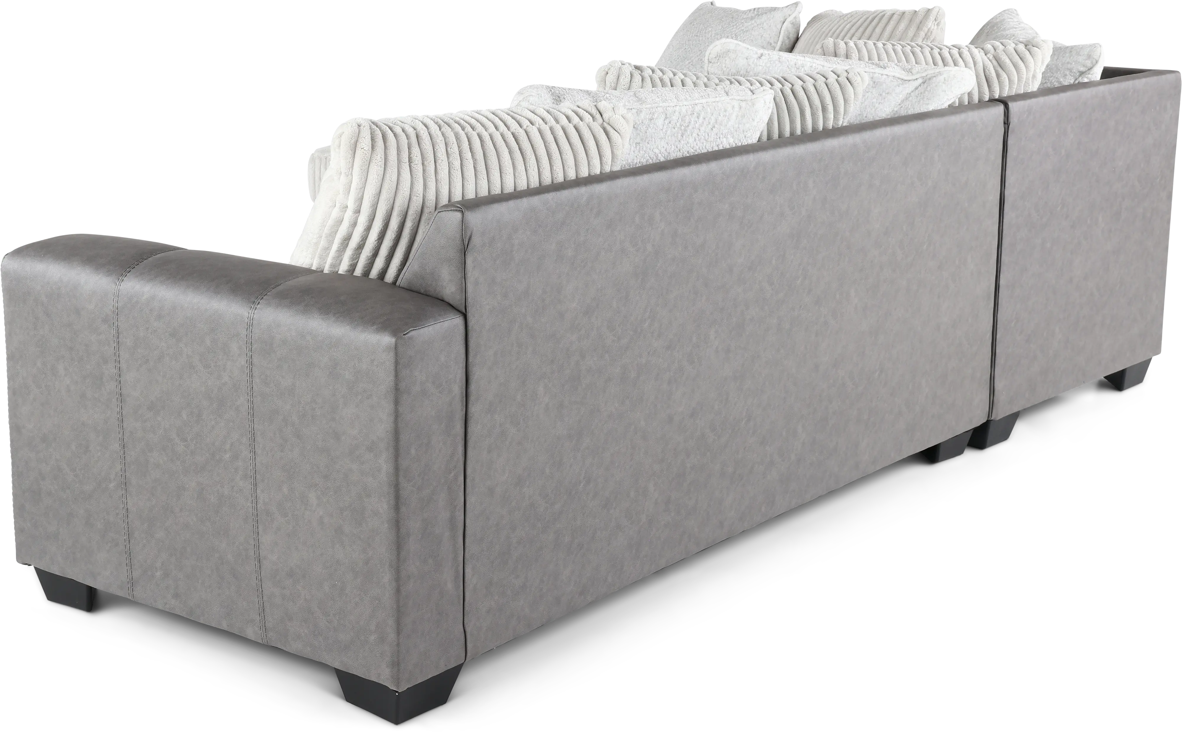 Clairette Two-Tone Gray 2 Piece Sectional-5