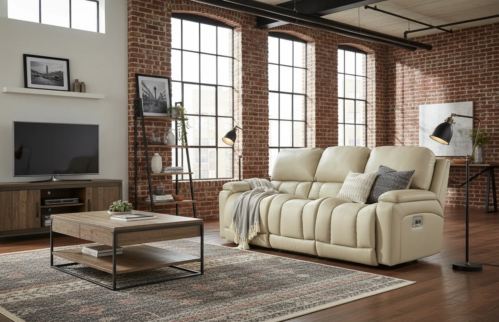 X44-530/W2/LB193032 Greyson Ice Power Reclining Sofa with Headrest and Lumbar-11