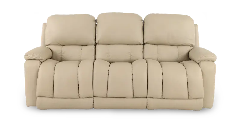 Greyson Ice Power Reclining Sofa with Headrest and Lumbar