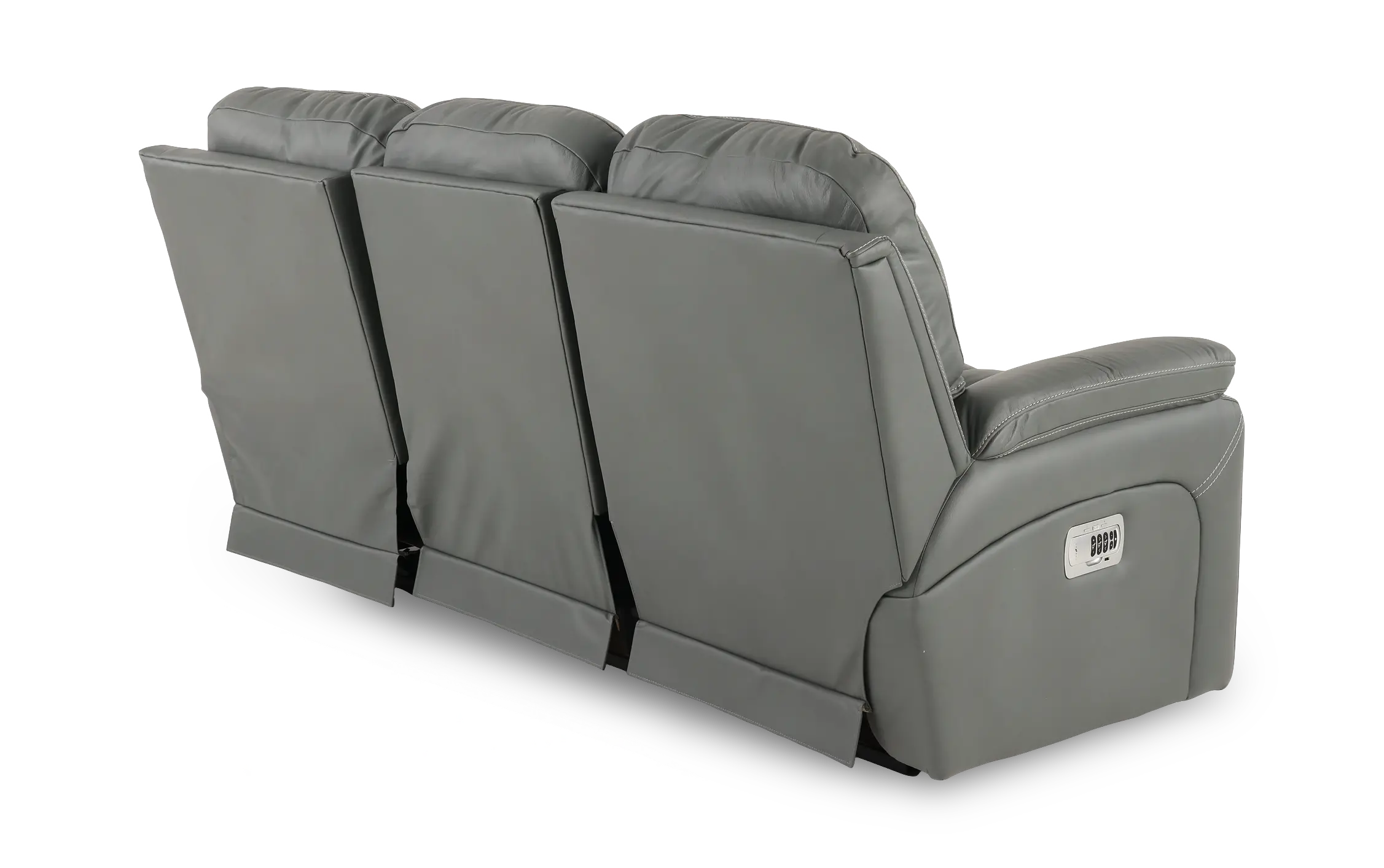 X44-530/W2/LB193056 Greyson Blue-Gray Power Reclining Sofa with Headrest and Lumbar-6