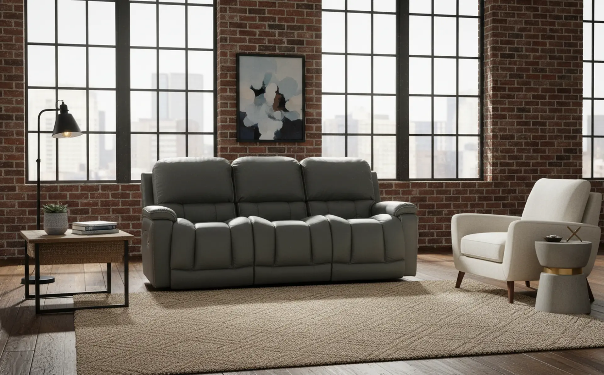 X44-530/W2/LB193056 Greyson Blue-Gray Power Reclining Sofa with Headrest and Lumbar-9