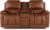 X49-530/W2/CB/LB193077 Greyson Caramel Power Reclining Loveseat with Headrest and Lumbar