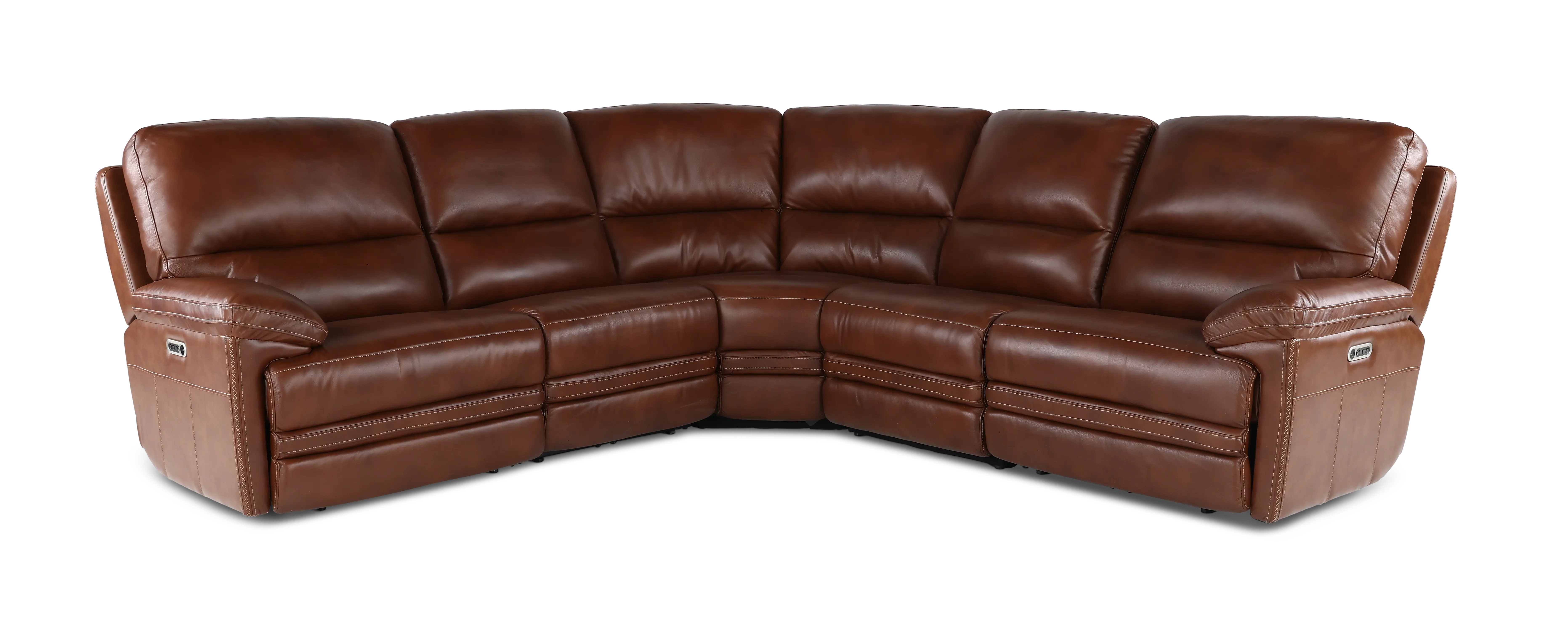 David Brown 5-Piece Power Reclining Sectional with Power Headrest and Lumbar-1