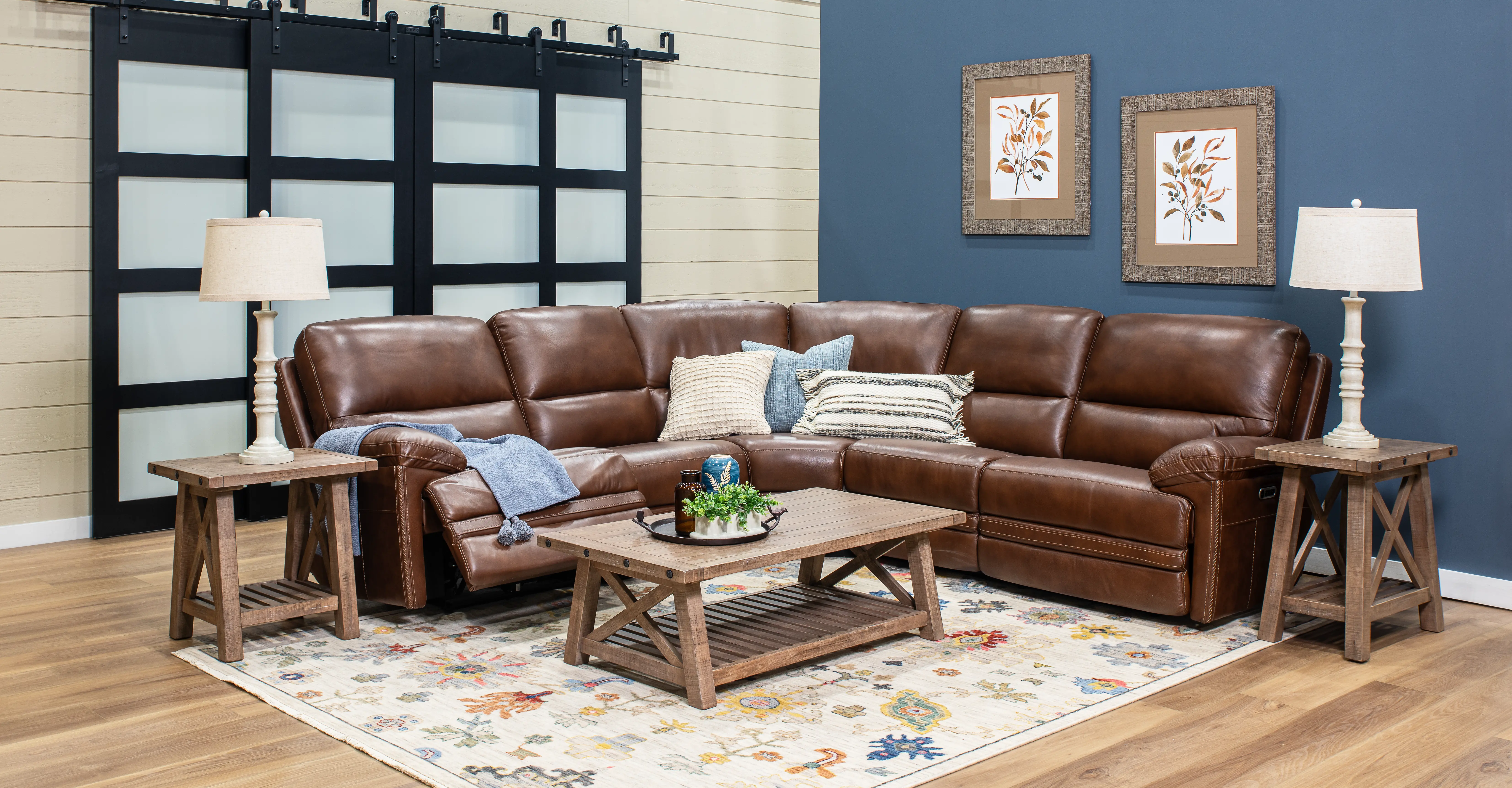 David Brown 5-Piece Power Reclining Sectional with Power Headrest and Lumbar-2