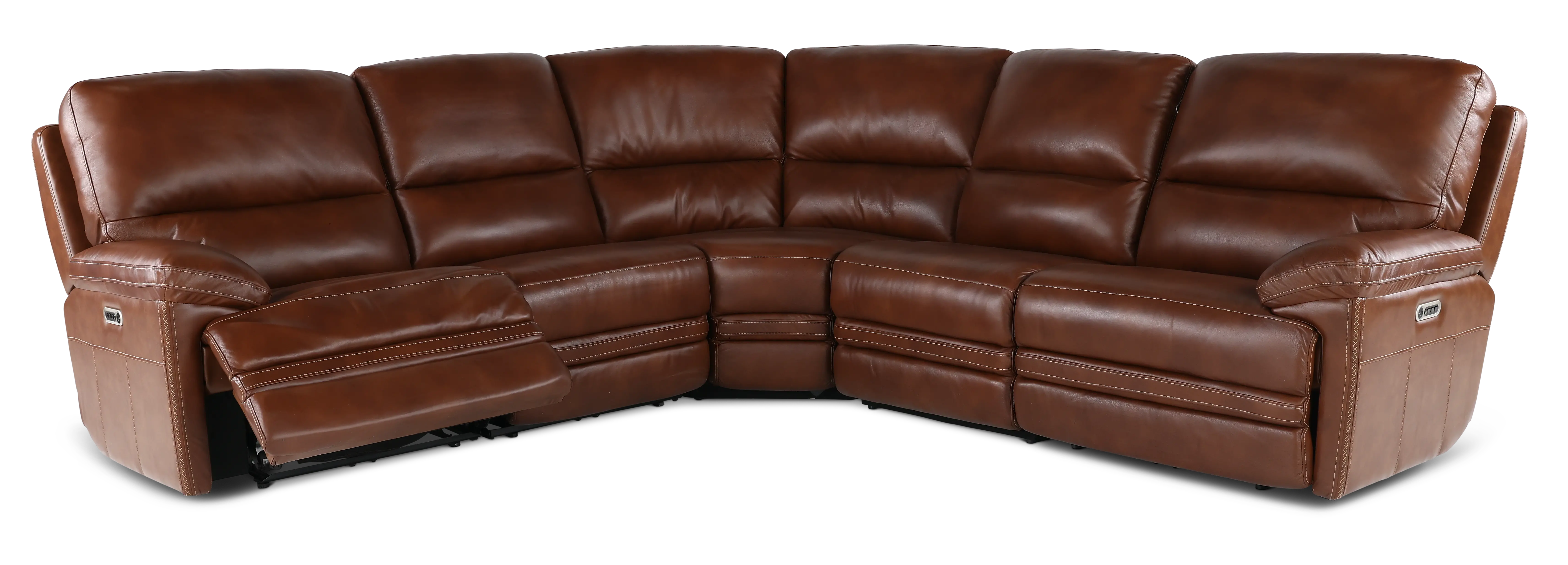 David Brown 5-Piece Power Reclining Sectional with Power Headrest and Lumbar-4