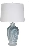 29  Gray and Blue Table Lamp