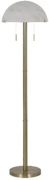 60  Plated Brass Metal Floor Lamp