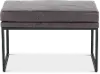 Gray Upholstered Accent Ottoman