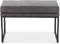 Gray Upholstered Accent Ottoman
