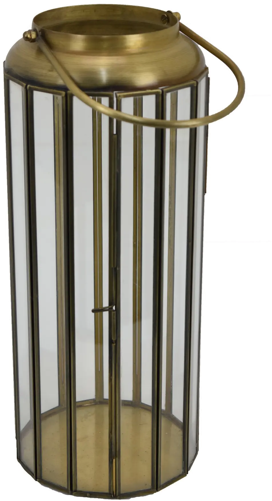 Clear Glass Metal Lantern-1