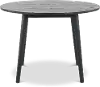 Willa Black Round Dining Table