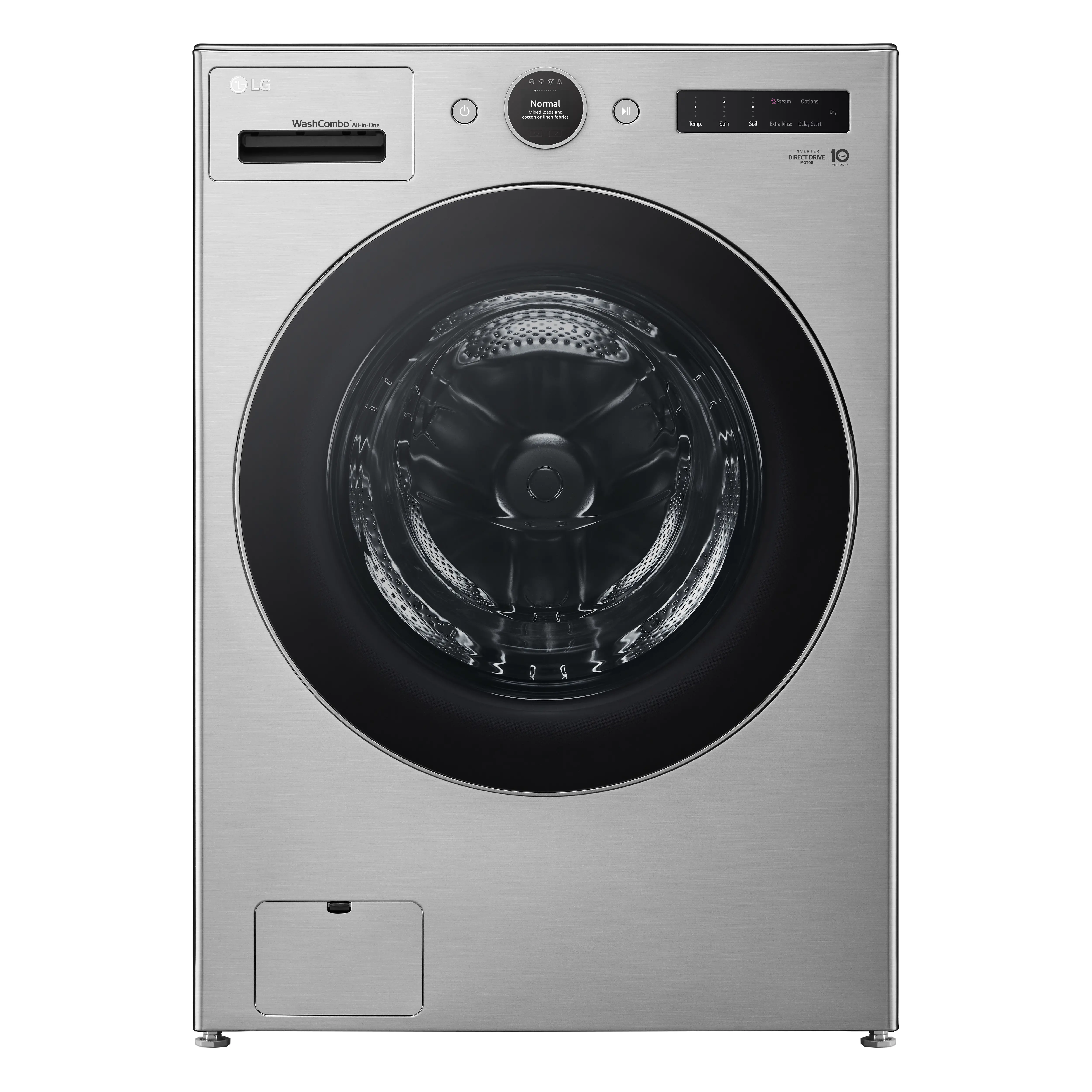 WM6998HVA LG 5.0 Cu Ft WashCombo™ All-in-One Washer-Dryer Combo - Graphite Steel-1