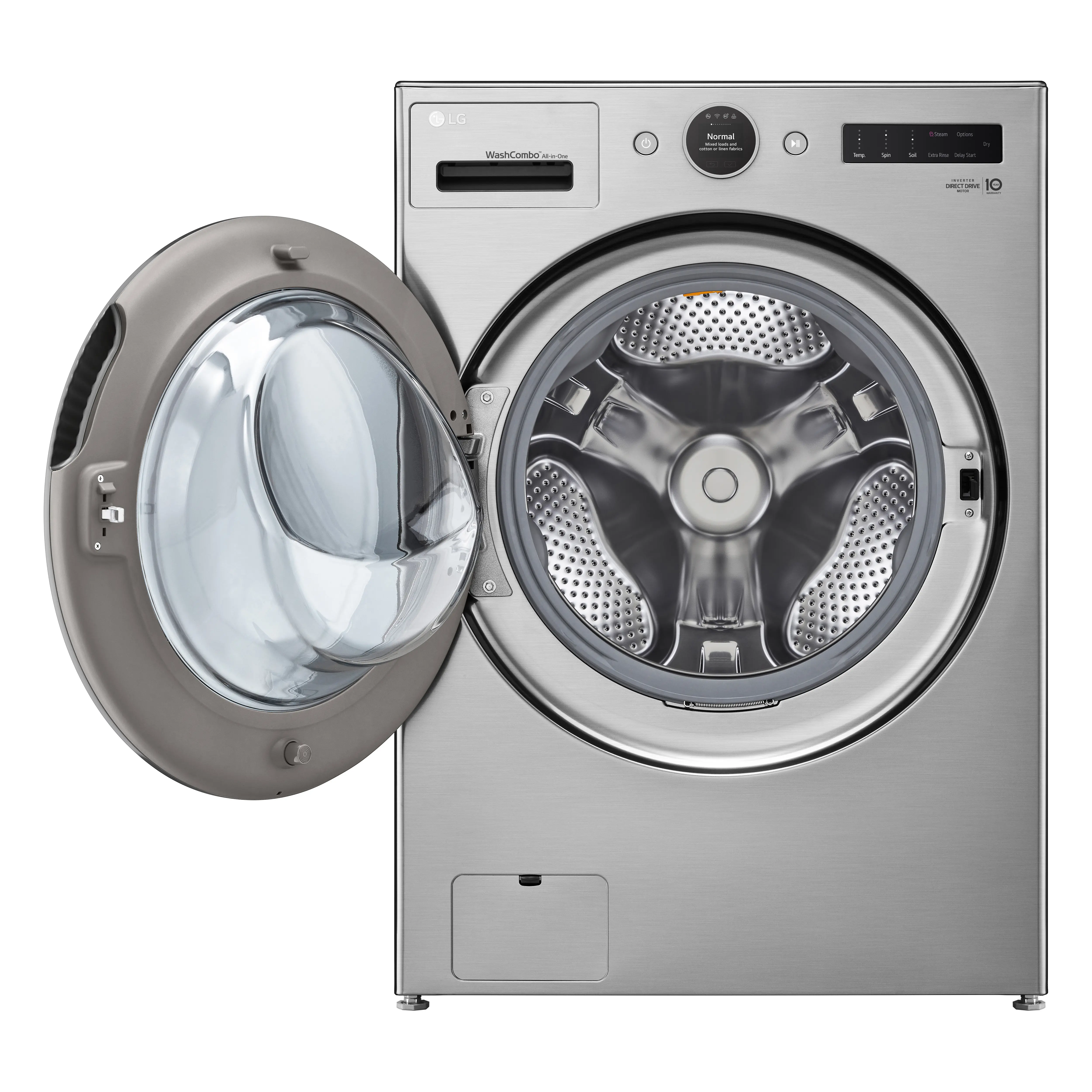 WM6998HVA LG 5.0 Cu Ft WashCombo™ All-in-One Washer-Dryer Combo - Graphite Steel-4