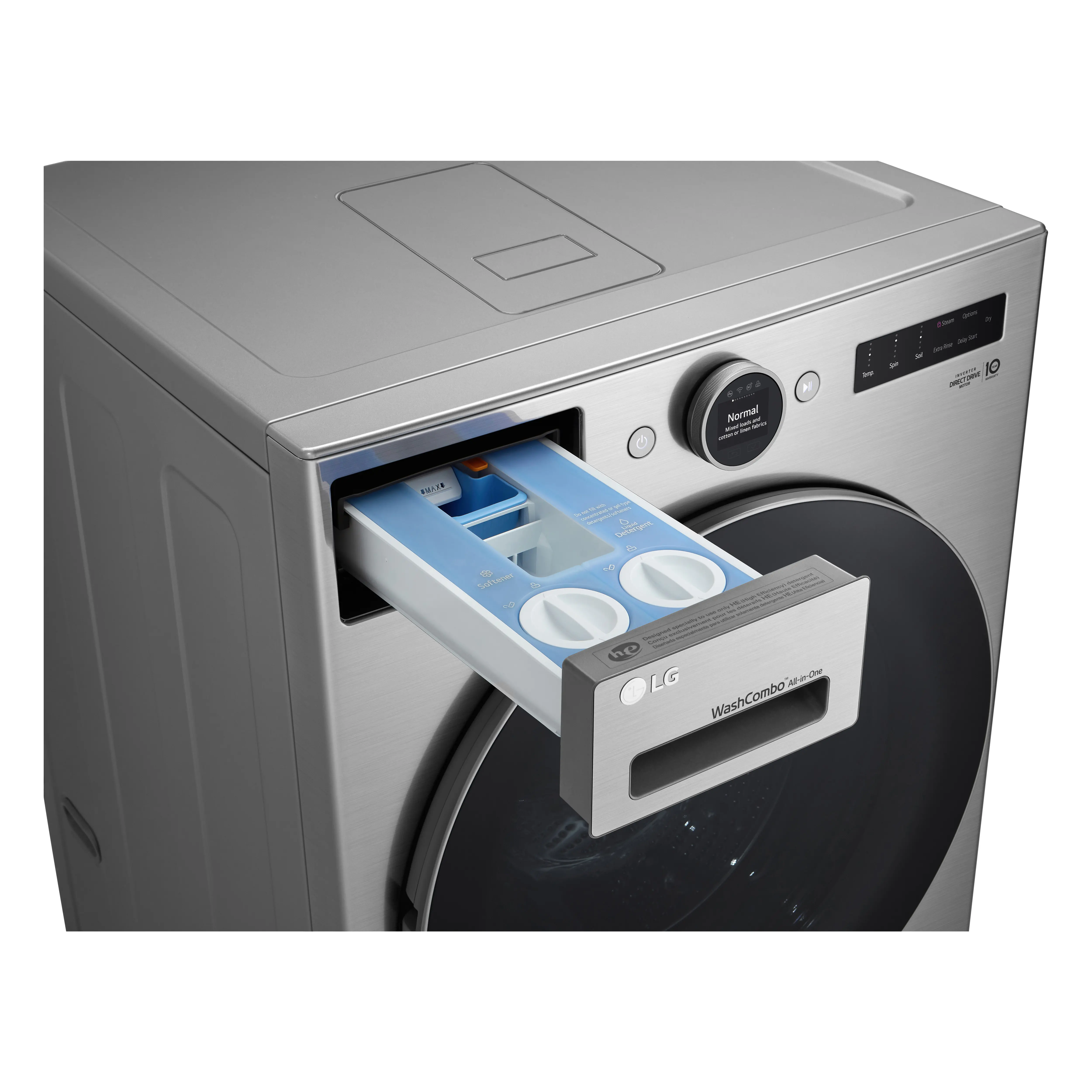WM6998HVA LG 5.0 Cu Ft WashCombo™ All-in-One Washer-Dryer Combo - Graphite Steel-5