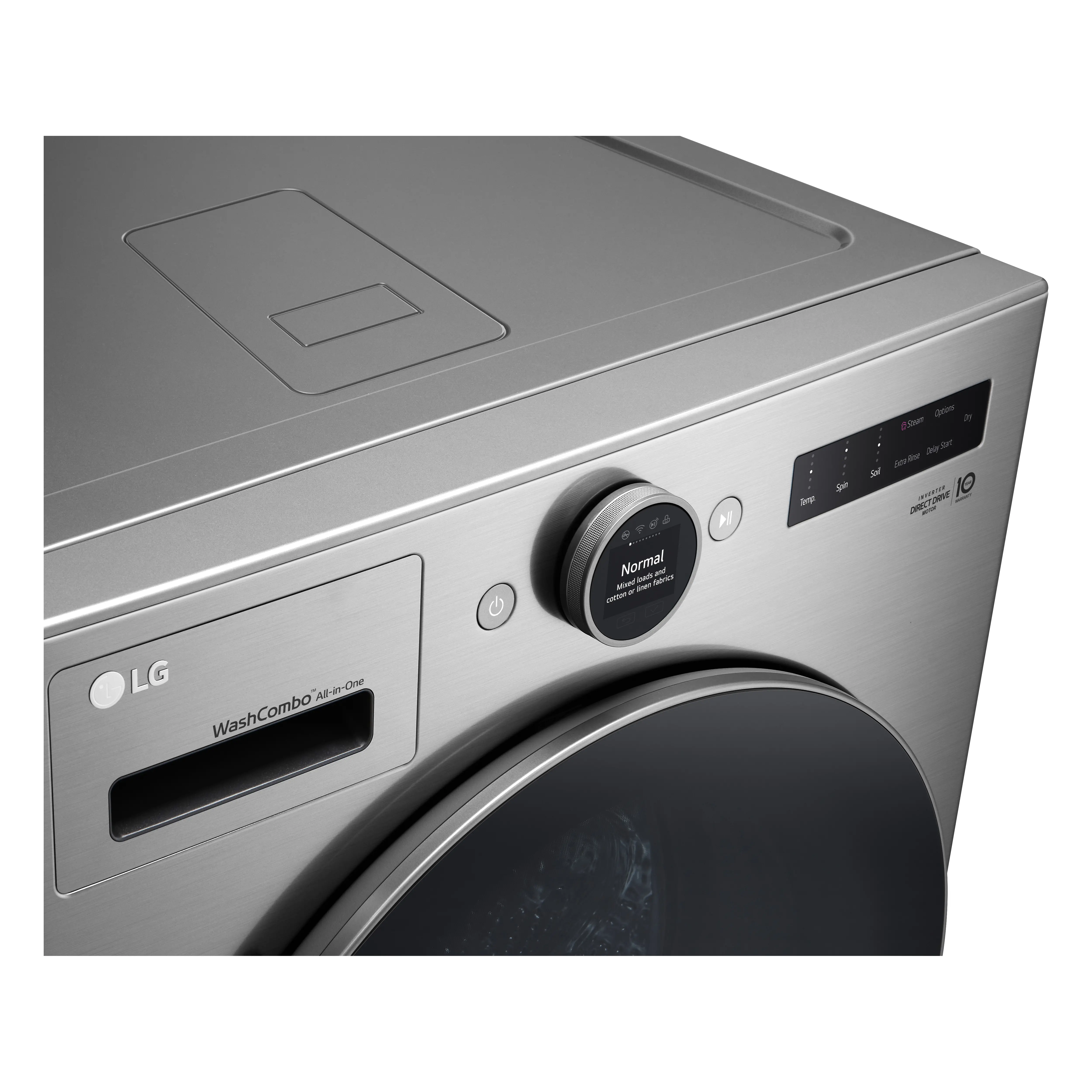 WM6998HVA LG 5.0 Cu Ft WashCombo™ All-in-One Washer-Dryer Combo - Graphite Steel-6