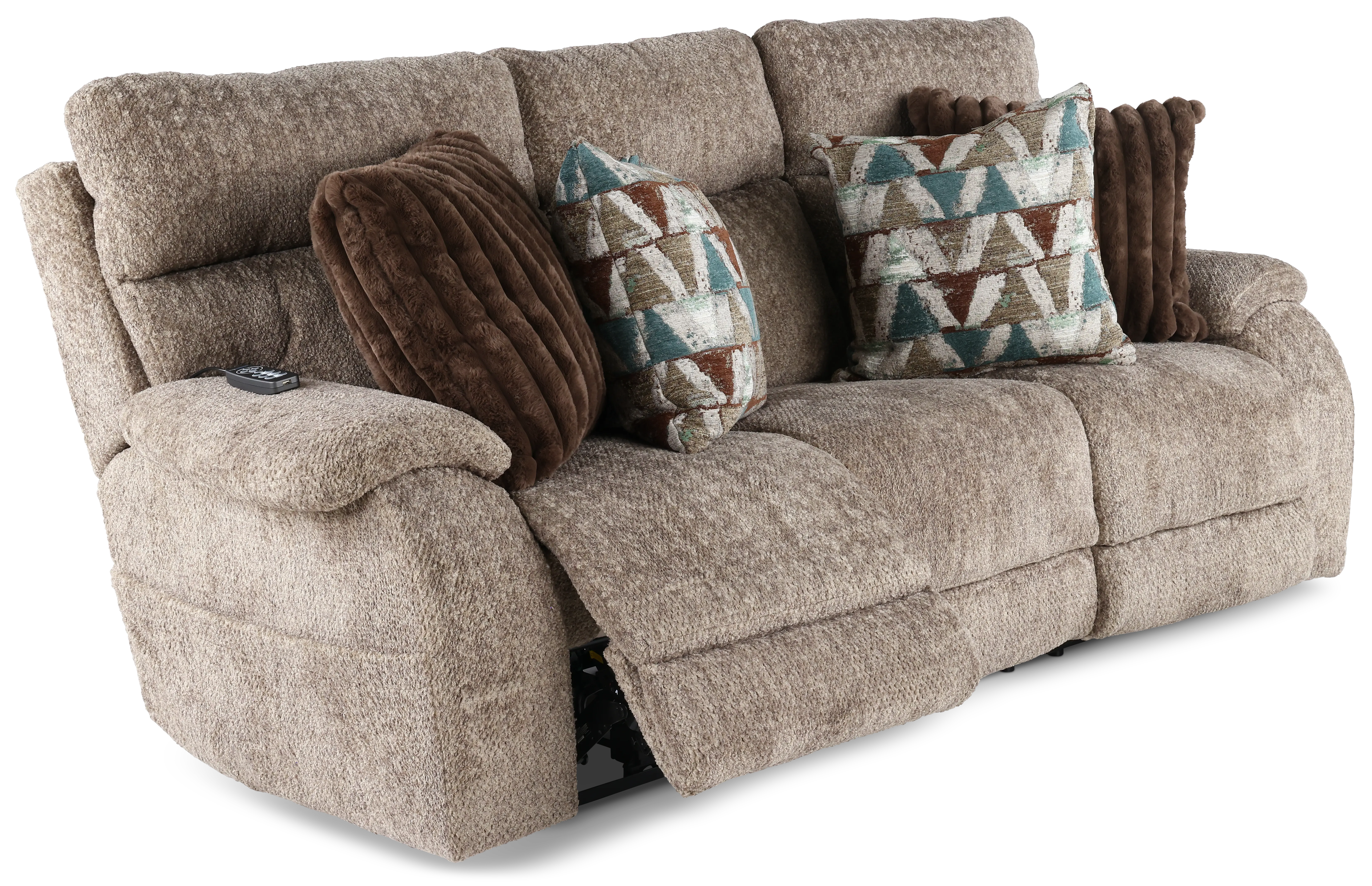 762821/1963-19 Joya Mushroom Tan Power Reclining Sofa with Heat and Massage-5
