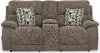 762829-7/1963-19 Joya Mushroom Tan Power Reclining Loveseat with Heat and Massage