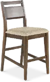 Zoey Natural Brown Counter Height Stool