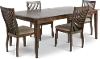 Zoey Brown 5 Piece Dining Room Set