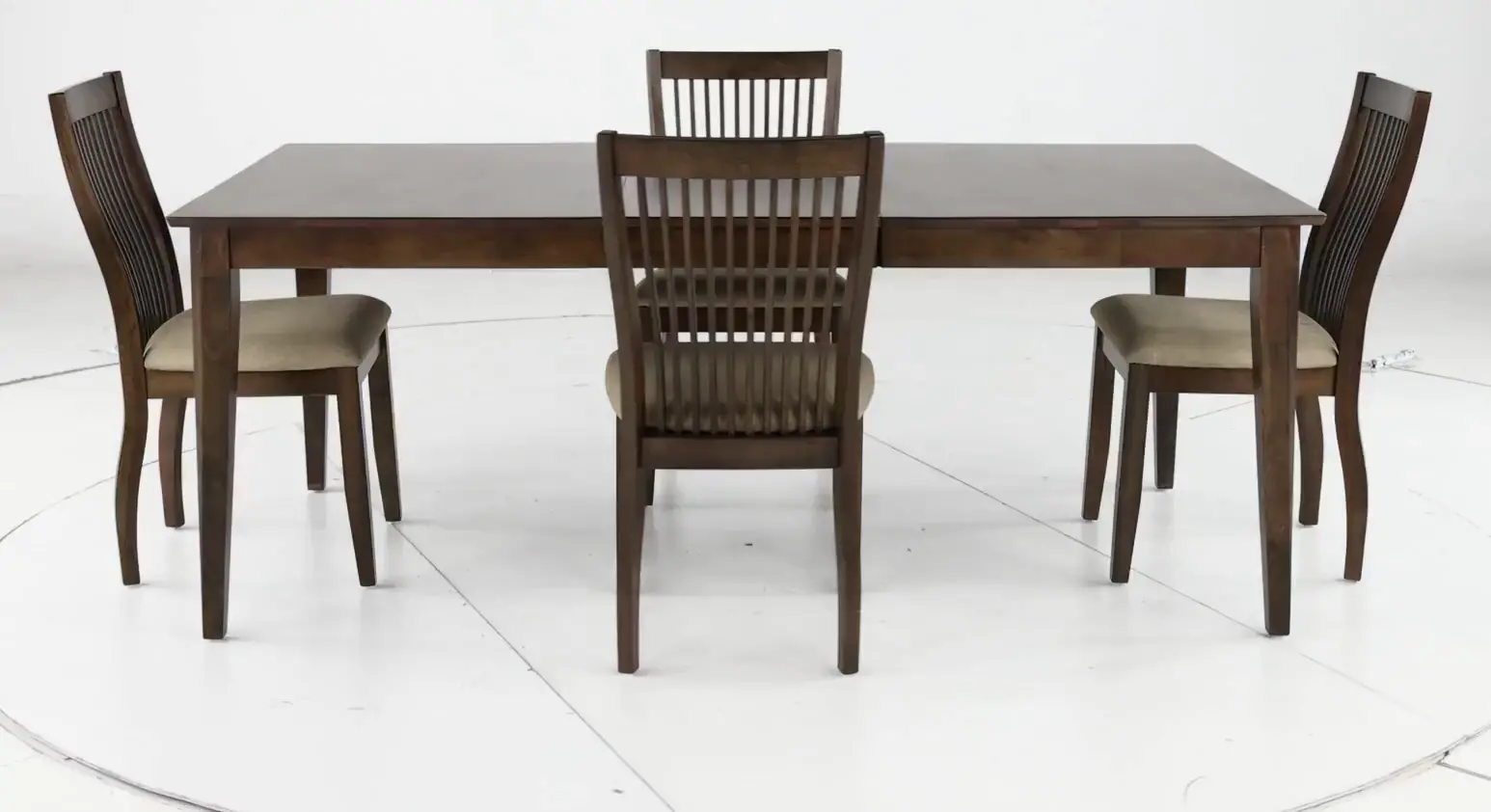 Zoey Brown 5 Piece Dining Room Set-4