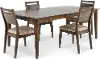 Zoey Brown 5 Piece Dining Room Set
